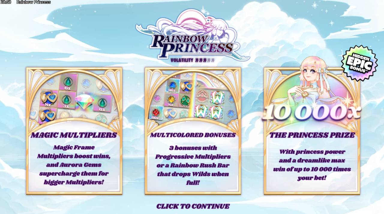 Rainbow Princess (Hacksaw Gaming) Image 1